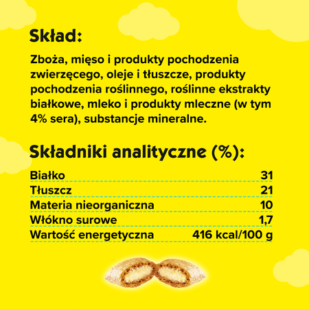 DREAMIES Variety Snack Box – karma uzupełniająca dla kotów (z kurczakiem, z serem i o smaku łososia) - 720g