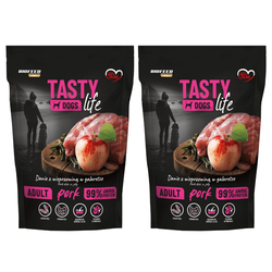 Biofeed Tasty Dogs Life z Wieprzowiną w Galaretce 2x500g Bezzbożowa Mokra Karma Dla Psa
