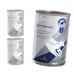 Trovet Unique Protein UPR 3x400g Mokra Karma Uzupełniająca Dla Psów i Kotów z Królikiem