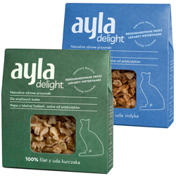 Ayla Delight Udo z Indyka Kurczaka 2x28g Liofilizowany Przysmak Dla Kota 100% Mięsa