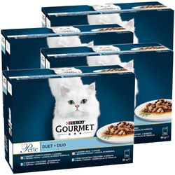 Purina Gourmet Perle Duet Rybny 48x85g Mokra Karma Dla Kota