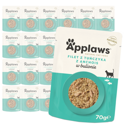 Applaws Cat Mokra Karma Dla Kota 24x70g Tuńczyk Z Anchois W Bulionie