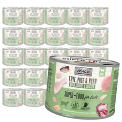 MAC's 24x200g Bezzbożowa Mokra Karma Dla Kota Kaczka Indyk Kurczak