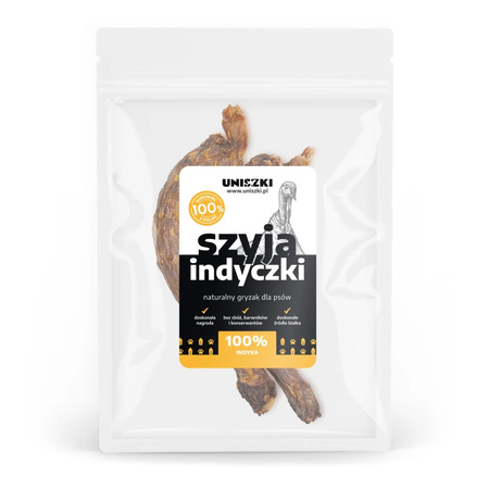 Uniszki Szyja Indyczki Naturalny Przysmak Suszony Dla Psa 2szt.