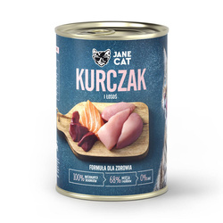 Jane Cat ADULT KURCZAK ŁOSOŚ 400g mokra karma dla kotów bez zbóż