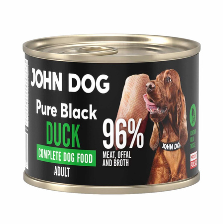 John Dog Pure Black Duck Adult 12x200g Mokra Karma Dla Psa Z Kaczką