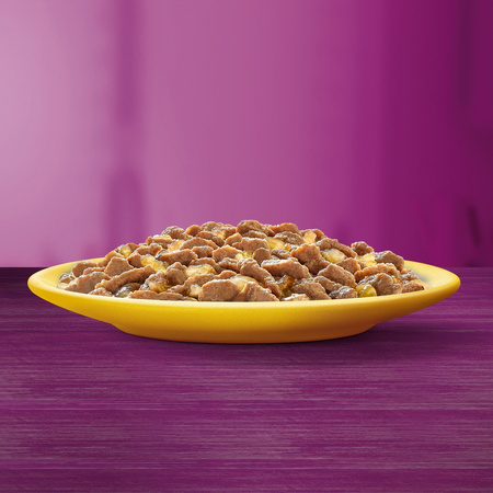 WHISKAS Adult Saszetki 120x85g Drobiowa Uczta Mokra Karma Dla Dorosłego Kota w Galaretce Kawałki z Kurczakiem Kaczką Drobiem Indykiem