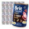 Brit Premium by Nature Junior Mokra Karma Dla Szczeniąt Indyk Z Wątróbką 12x400g