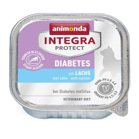 Animonda Integra Protect Diabetes 8x100g Mokra Karma z Łososiem Dla Kota z Cukrzycą