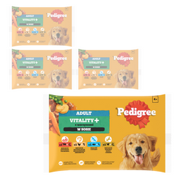 Pedigree Adult Vitality 16x85g Mokra Karma Dla Dorosłych Psów Mix Smaków W Sosie