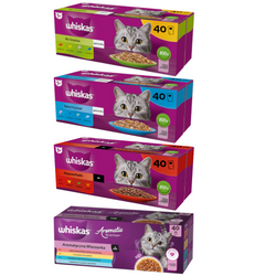 Whiskas Adult 160x85g Mokra Karma Dla Dorosłego Kota Mix Smaków W Sosie I W Galaretce