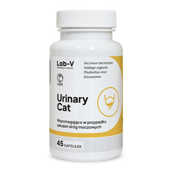 LAB-V Urinary Cat Suplement Dla Kotów 45 Kapsułek Wsparcie Układu Moczowego Redukcja Kamieni
