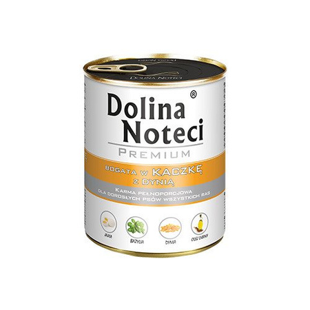Dolina Noteci Premium Kaczka z Dynią Mokra Karma Dla Psa 12x800g
