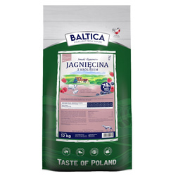Baltica Adult Jagnięcina z Królikiem M/L 12kg Bezzbożowa Sucha Karma Dla Psów Średnich i Dużych Ras
