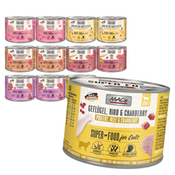 MAC's 12x200g Bezzbożowa Mokra Karma Dla Dorosłych Kotów Mix 6 Smaków