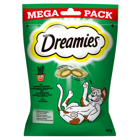 Dreamies Mega Pack 180g Przysmak Dla Kota Z Nutą Kocimiętki