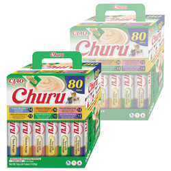 Inaba Cat Churu 160x14g (2240g) Kremowy Przysmak Dla Kota Pasta Mix z Tuńczykiem i Kurczakiem