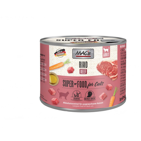 MAC's 12x200g Bezzbożowa Mokra Karma Dla Dorosłych Kotów Mix 6 Smaków