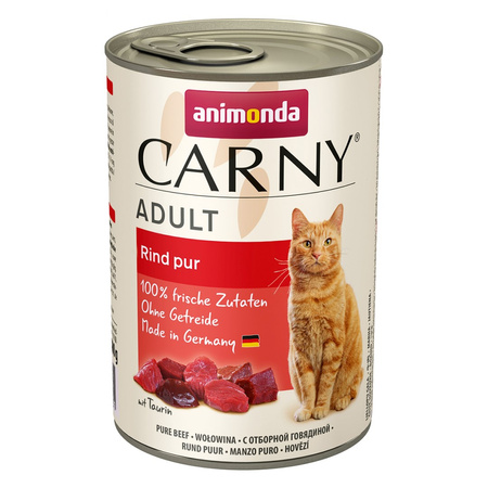 Animonda Carny Adult 24x400g Mokra Karma Dla Kota Mix Smaków z Wołowiną