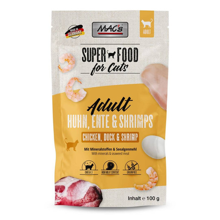 MAC's Mokra Karma Dla Kota Mix Smaków 6x100g Łosoś Kurczak Kaczka Królik