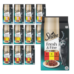 Sheba Fresh&Fine 72x50g  Mokra Karma Dla Kotów Mix Smaków W Sosie