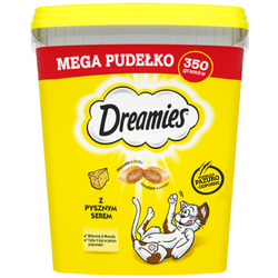 Dreamies Mega Pudełko Przysmak Dla Kota Chrupiące Paszteciki Z Nadzieniem Z Serem 350g