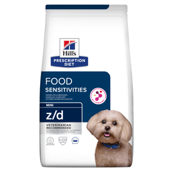 Hill's Prescription Diet z/d Mini 1kg Sucha Karma Dla Psa Ras Miniaturowych Z Nietolerancją Pokarmową