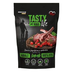 Biofeed Tasty Dogs Life z Jagnięciną w Galaretce 500g Bezzbożowa Mokra Karma Dla Psa