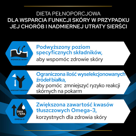 Purina Pro Plan Veterinary Diets Dermatosis Sucha Karma Dla Psa 3kg Zdrowa Skóra I Sierść