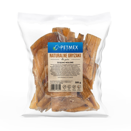 Petmex Ścięgno Wołowe 3x500g Gryzak Naturalny Przysmak Dla Psa 2+1 GRATIS
