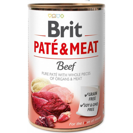 Brit Pate&Meat Mokra Karma Dla Psów Mix Smaków 12x400g Wołowina Królik Jagnięcina Kurczak Kaczka Łosoś
