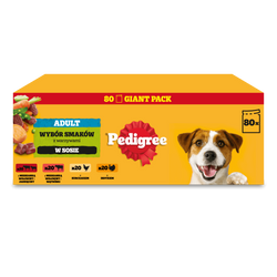 Pedigree Adult Mokra Karma Dla Psa 80x100g Wybór Smaków W Sosie