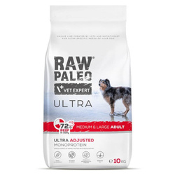 Raw Paleo Ultra Beef Medium&Large Adult 10kg Sucha Karma z Wołowiną Dla Psa