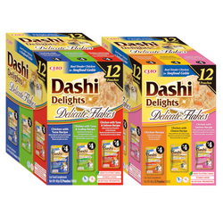 Inaba Cat Dashi Delights Delicate Flakes 24x40g Karma Uzupełniająca Dla Kota Mix Smaków