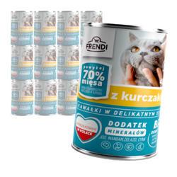 Frendi Mokra Karma Dla Kota 12x400g Kawałki w Sosie z Kurczakiem