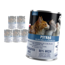 PetRepublic Bezzbożowa Mokra Karma Dla Kota 400g Kawałki W Sosie Z Pstrągiem