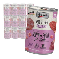 MAC's Cat Mokra Karma Dla Kota Wołowe Serce Wątroba 12x400g