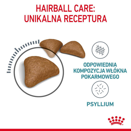 Royal Canin FCN Hairball Care 4kg Karma Sucha Dla Kotów Dorosłych Eliminacja Kul Włosowych