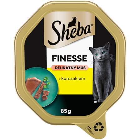 Sheba Finesse Tacka 44x85g Mokra Karma Pełnoporcjowa Dla Kota Z Kurczakiem W Musie