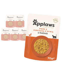 Applaws Cat Mokra Karma Dla Kota 6x70g Pierś z Kurczaka z Dynią w Bulionie