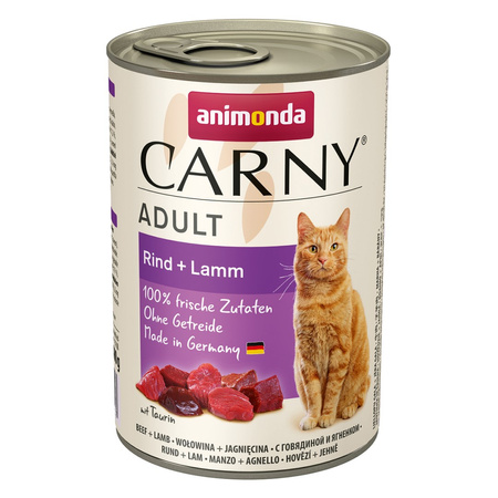 Animonda Carny Adult 24x400g Mokra Karma Dla Kota Mix Smaków z Wołowiną