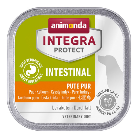 Animonda Integra Protect Intestinal 11x150g Mokra Karma Z Indykiem Dla Psów Z Ostrą Niewydolnością Układu Pokarmowego