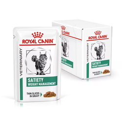 Royal Canin Veterinary Satiety Weight Management 12x85g Mokra Karma Dla Dorosłych Kotów Z Nadwagą W Sosie