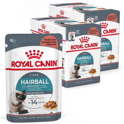 Royal Canin Hairball Care 24x85g Mokra Karma Dla Kotów Dorosłych w Sosie Eliminacja Kul Włosowych
