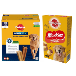 Pedigree Zestaw Przysmaków Dla Psa Dentastix Large 8x270g + 500g Ciasteczka Markies Original