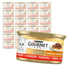 Purina Gourmet Gold z Wołowiną 24x85g Mokra Karma Dla Kota Kawałki w Sosie
