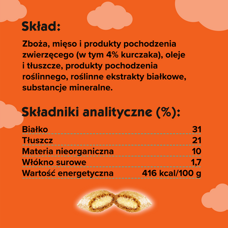 Dreamies z Pysznym Kurczakiem Mega Pack 180g Przysmaki dla kota