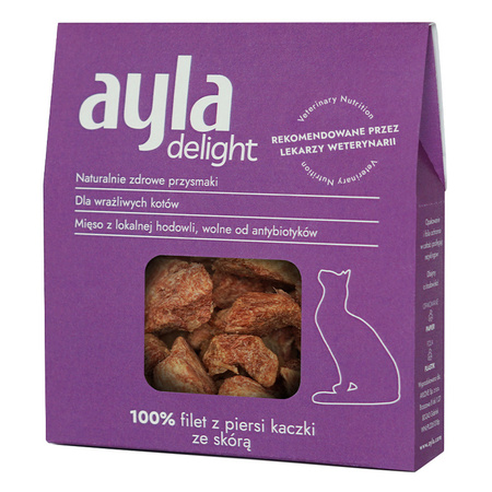 Ayla Delight Mix z Kaczki 3x28g Liofilizowany Przysmak Dla Kota 100% Mięsa