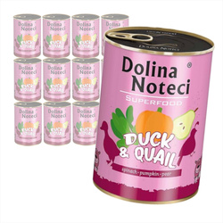 Dolina Noteci Superfood Mokra Karma Dla Psa Kaczka Z Przepiórką 12x400g