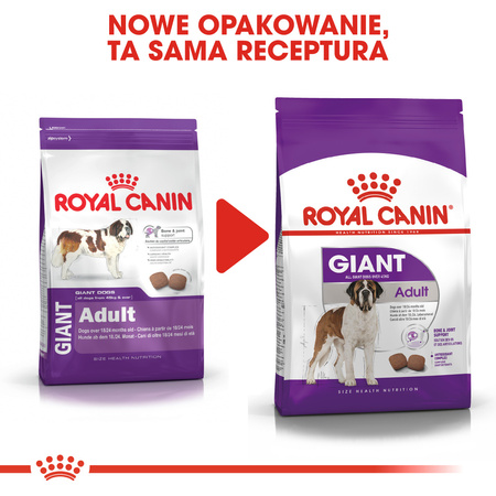 Royal Canin Giant Adult Karma Sucha Dla Psów Dorosłych Ras Olbrzymich 15kg